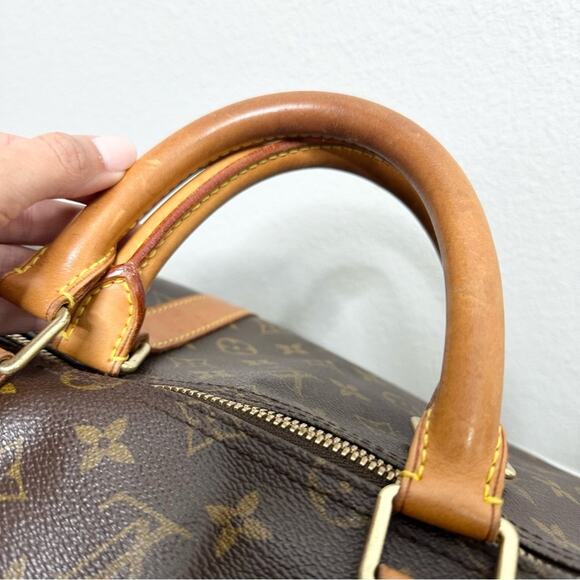Louis Vuitton Keepall Bandoulière 55 Monogram Large Travel Bag - Picture 4 of 15